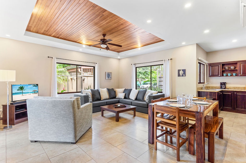 Casa Ela #1 ~ Fully Furnished 2 Bedroom Villa with Shared Pool & Garden